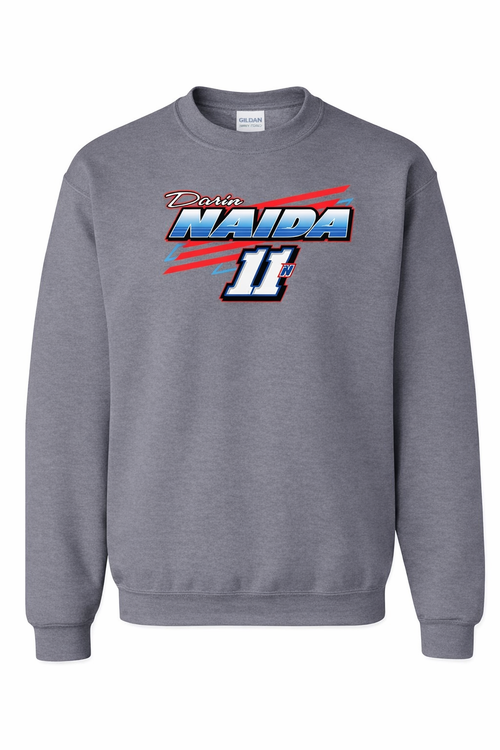 2026 11N Sprint Car Design - Adult Crewneck - Charcoal Gray