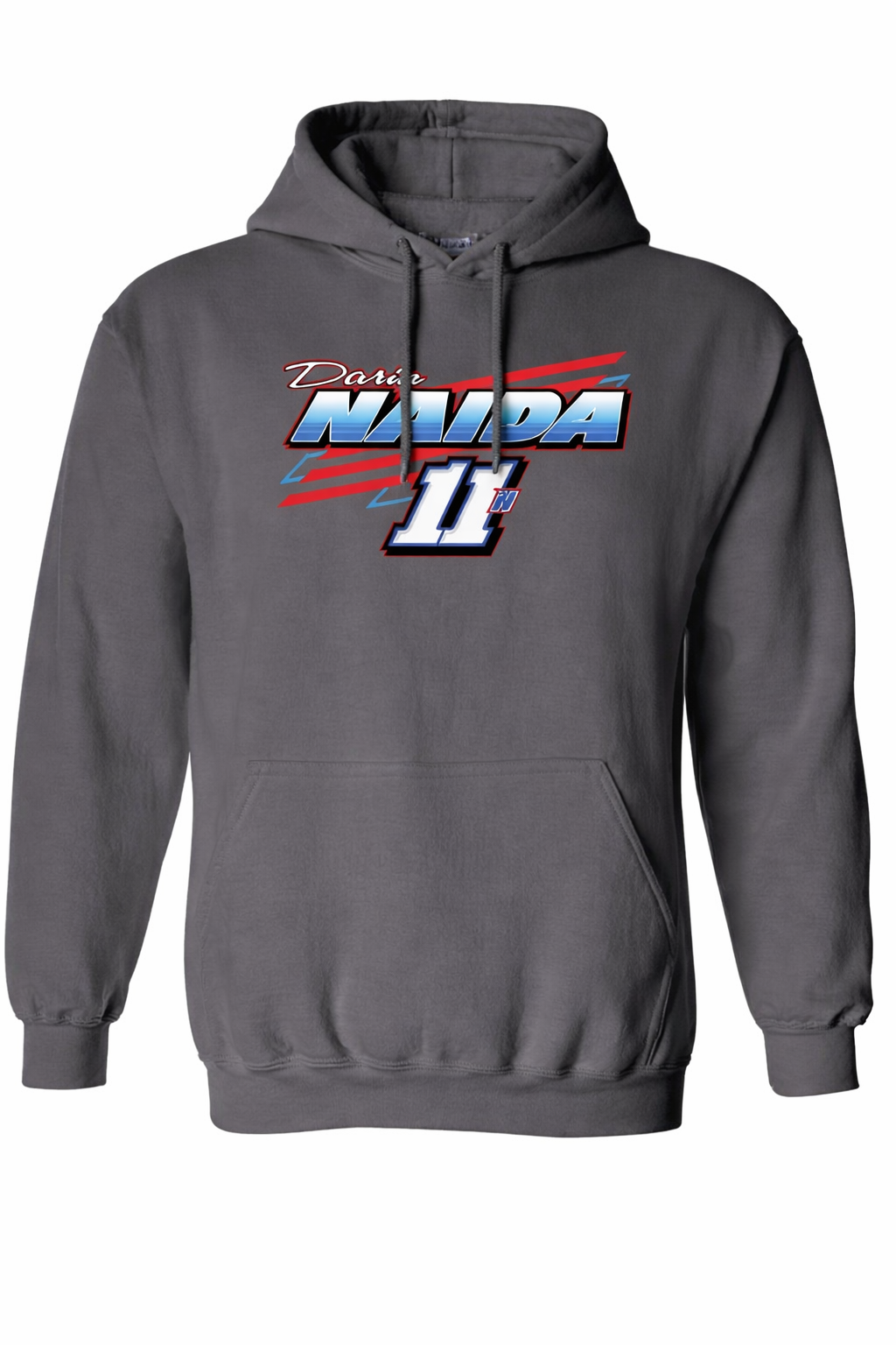 2026 11N Sprint Car Design - Youth/Adult Hoodie - Charcoal Gray