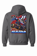 2026 11N Sprint Car Design - Youth/Adult Hoodie - Charcoal Gray