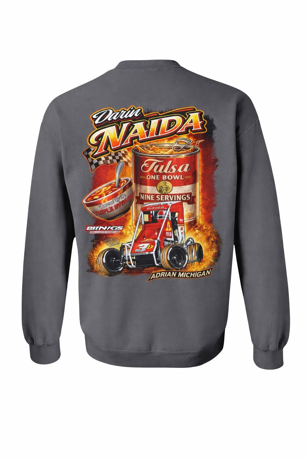 2026 Chili Bowl Soup Run - Adult Crewneck - Charcoal Grey