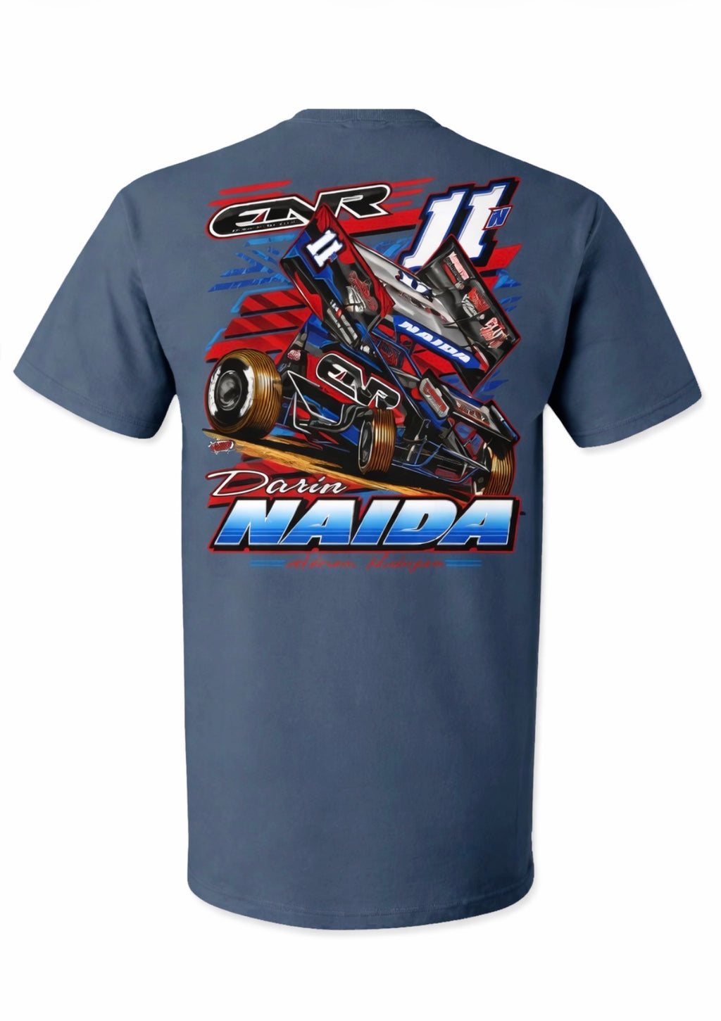 2026 11N Sprint Car Design - Youth/Adult Tshirt - Blue