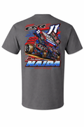 PREORDER - 2026 11N Sprint Car Design - Youth/Adult Tshirt - Charcoal Gray