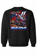 2026 11N Sprint Car Design - Adult Crewneck - Black